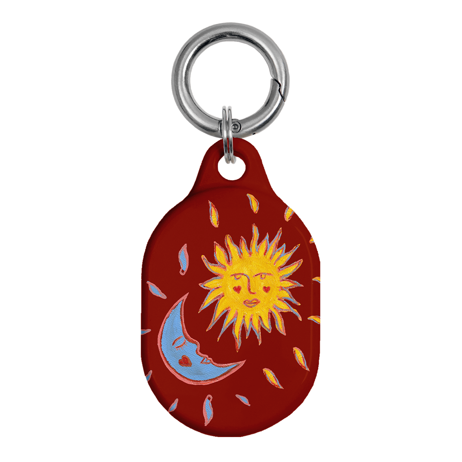 Sun & Moon Red AirTag Case AirTag Case by BG. Studio - The Dairy