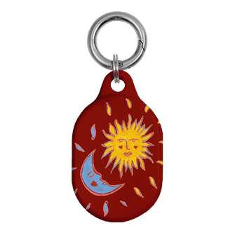 Sun & Moon Red AirTag Case AirTag Case by BG. Studio - The Dairy