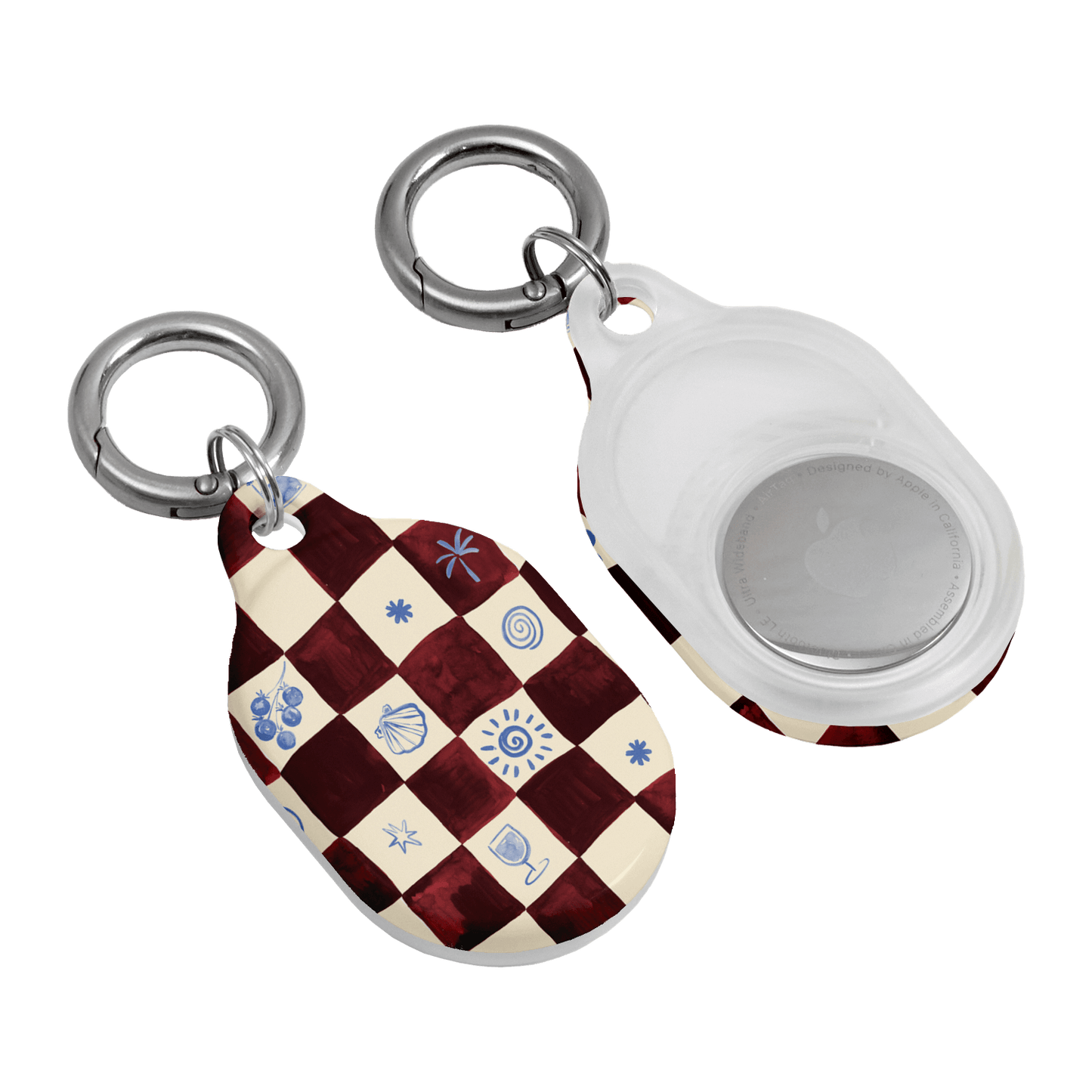 Afternoon Mezze Maroon AirTag Case AirTag Case by Charlie Taylor - The Dairy