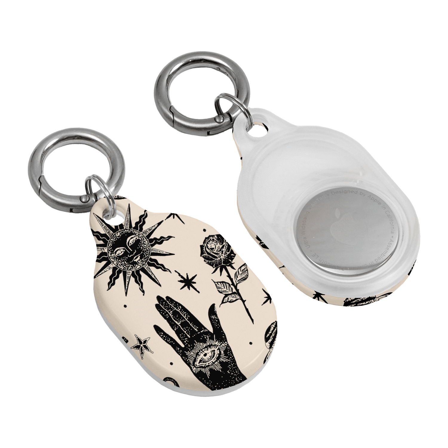 Astro Flash Beige AirTag Case AirTag Case by Veronica Tucker - The Dairy