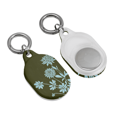 Dahlia Khaki AirTag Case AirTag Case by Typoflora - The Dairy