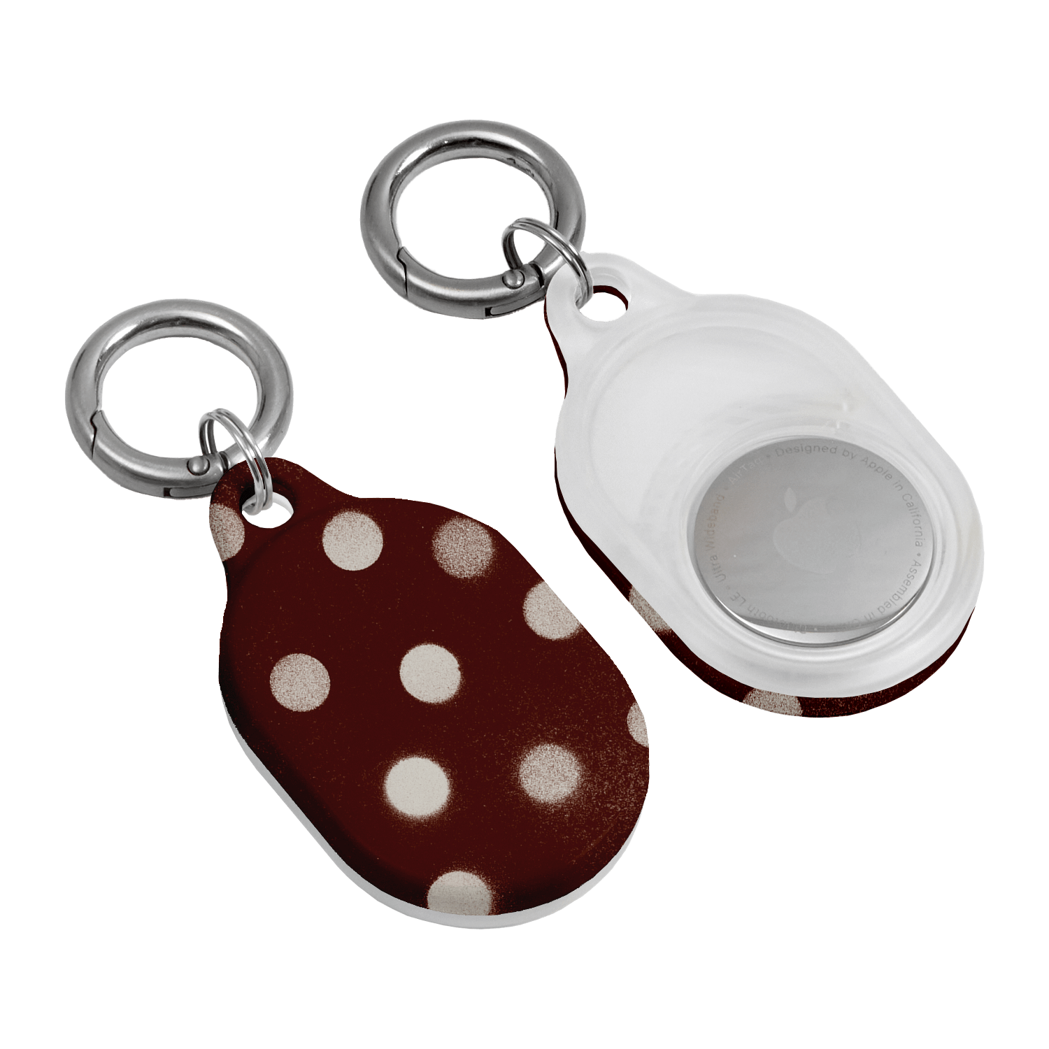 Mocha Polka Dot AirTag Case AirTag Case by Jasmine Dowling - The Dairy