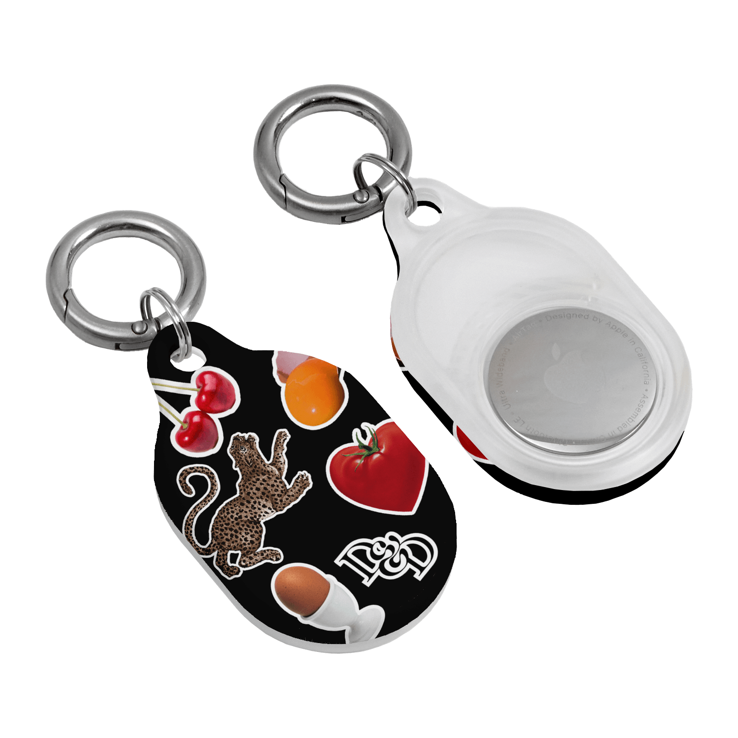 Sunday Stickers Black AirTag Case AirTag Case by Desmond & Dempsey - The Dairy