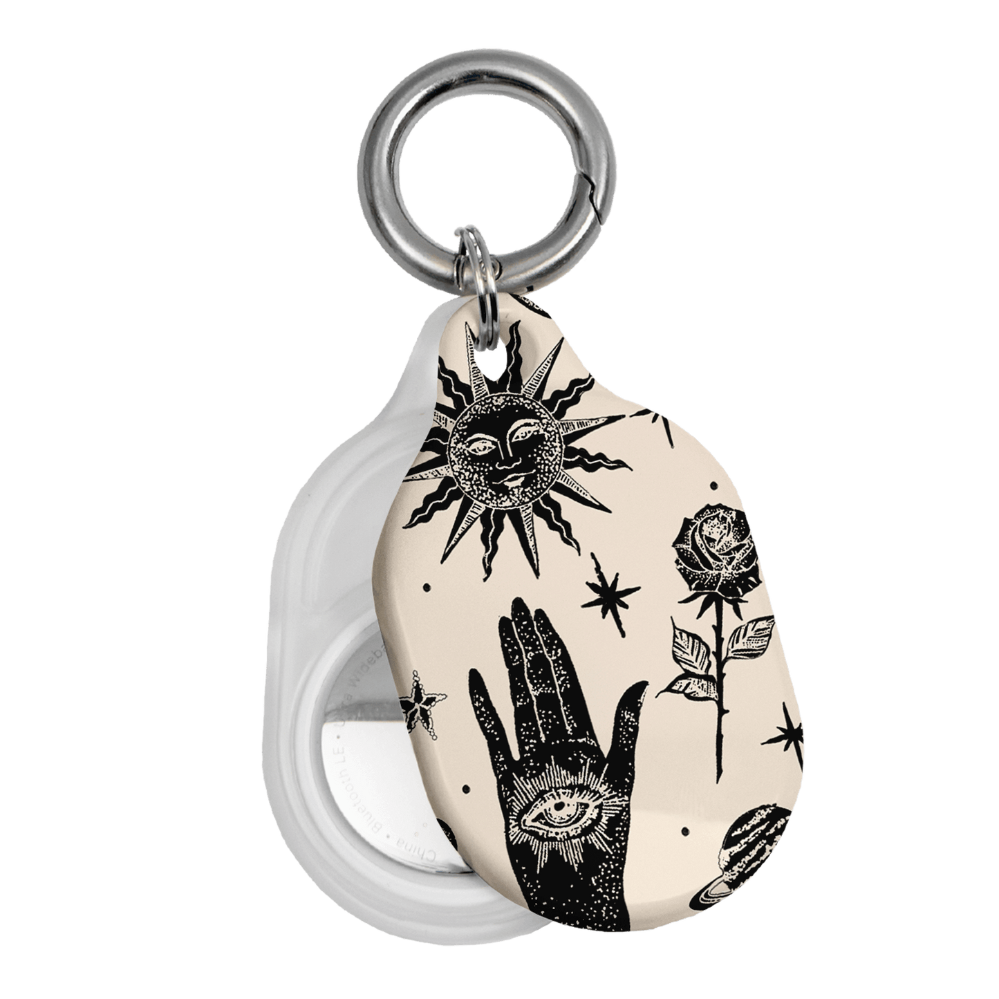 Astro Flash Beige AirTag Case AirTag Case by Veronica Tucker - The Dairy