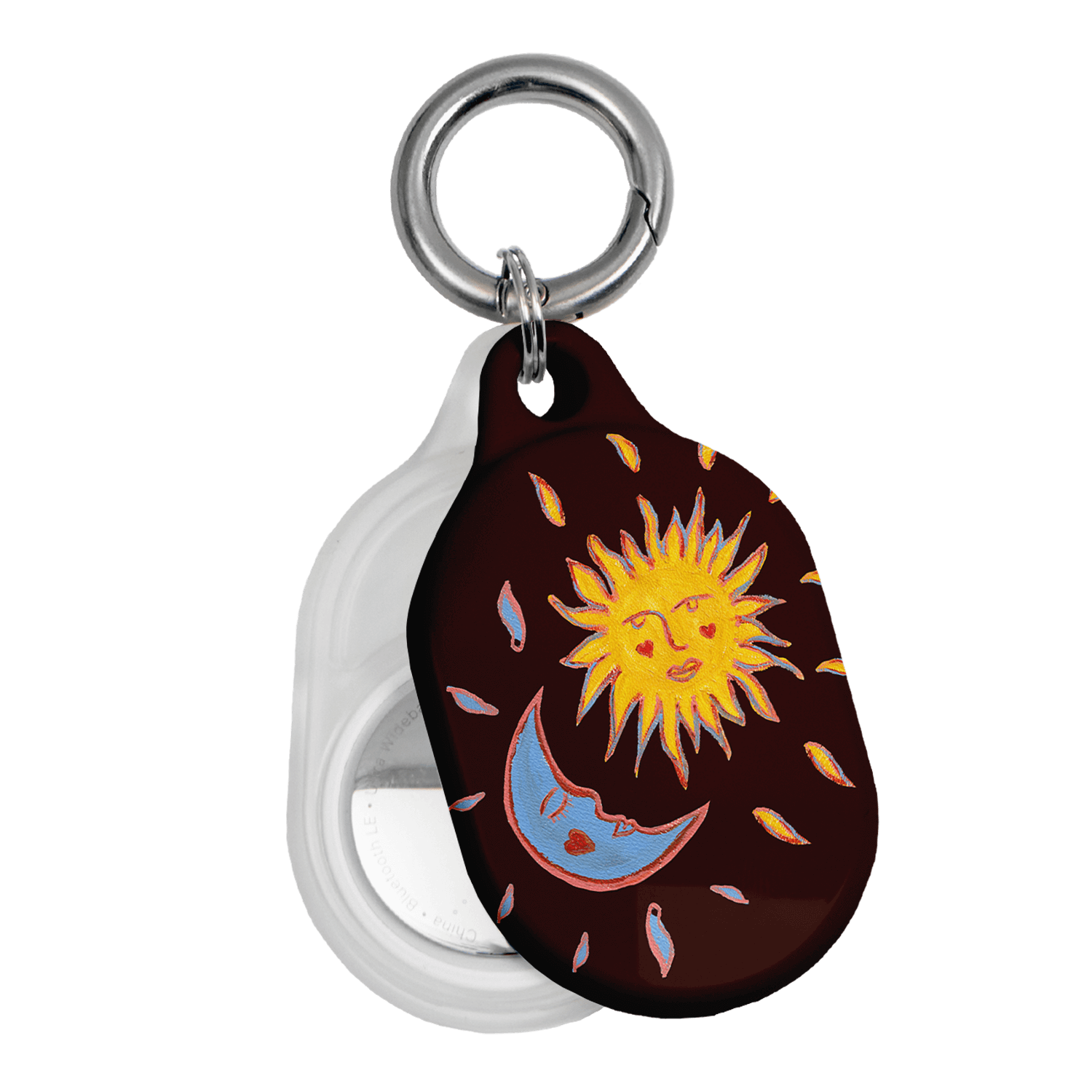 Sun & Moon Plum AirTag Case AirTag Case by BG. Studio - The Dairy