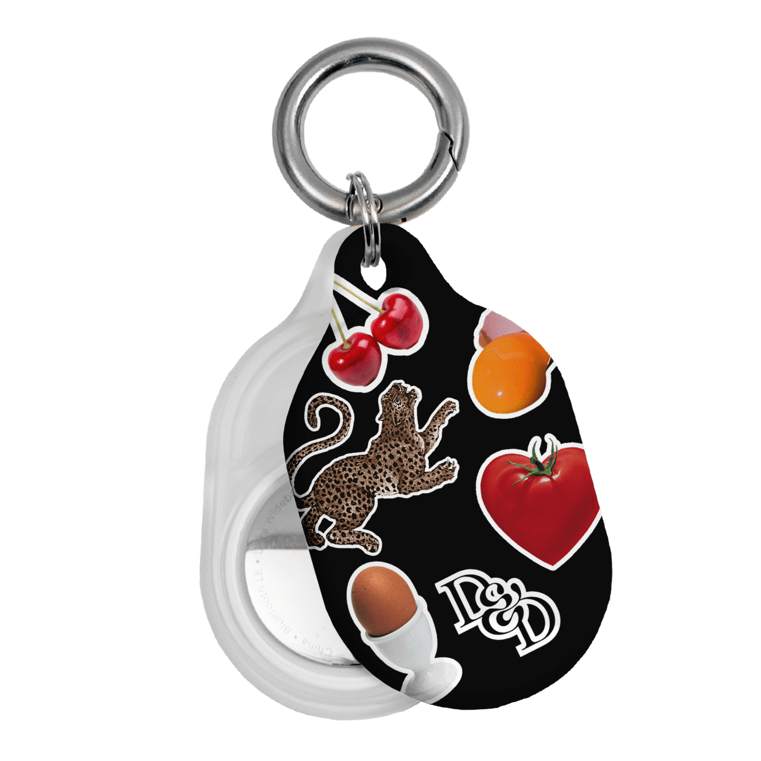 Sunday Stickers Black AirTag Case AirTag Case by Desmond & Dempsey - The Dairy