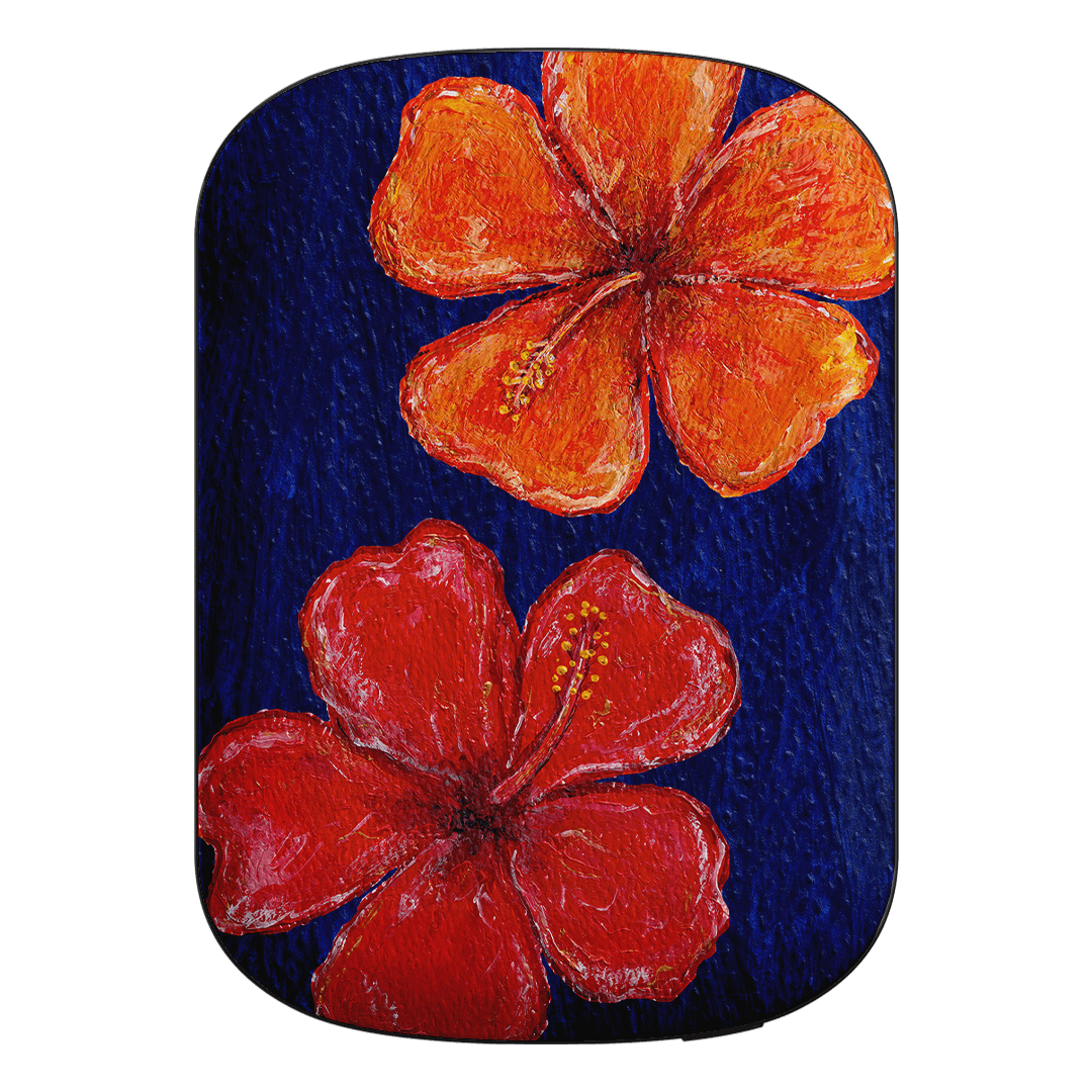 Hibiscus Flower Deep Blue ChargePod MagSafe Power Bank ChargerPod Power Bank + Shell by BG. Studio - The Dairy