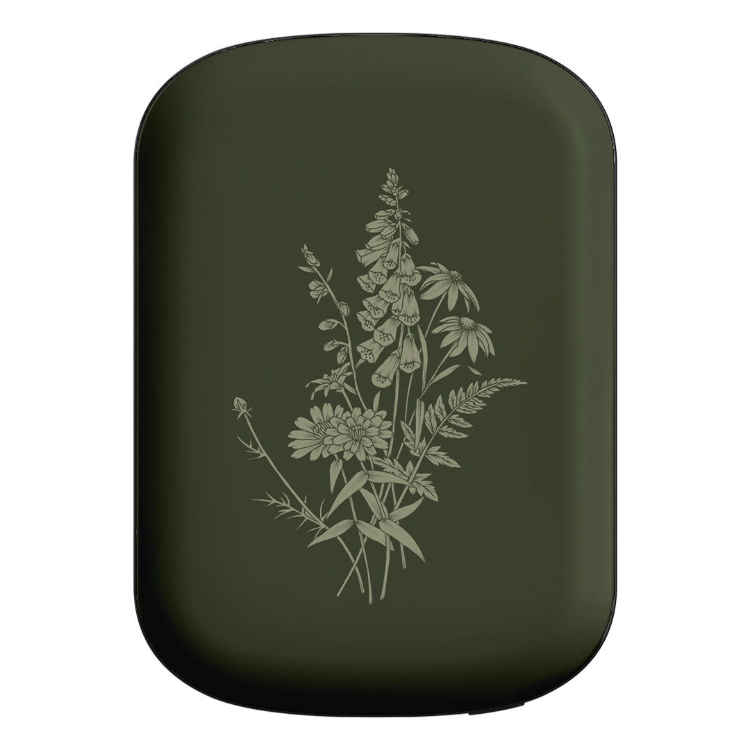 Wildflowers Olive ChargePod MagSafe Power Bank ChargerPod Power Bank + Shell by Typoflora - The Dairy