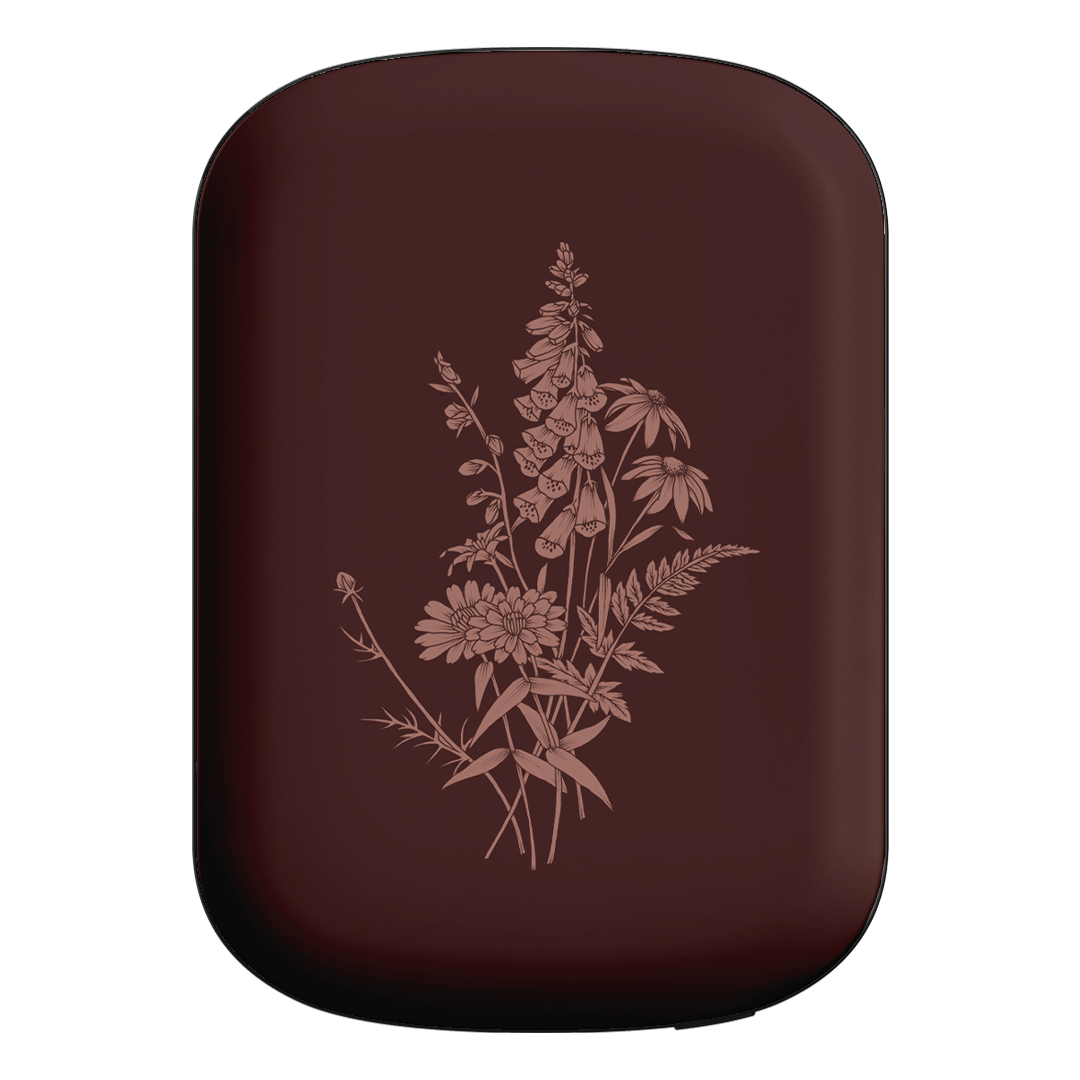 Wildflowers Mocha ChargePod MagSafe Power Bank ChargerPod Power Bank + Shell by Typoflora - The Dairy