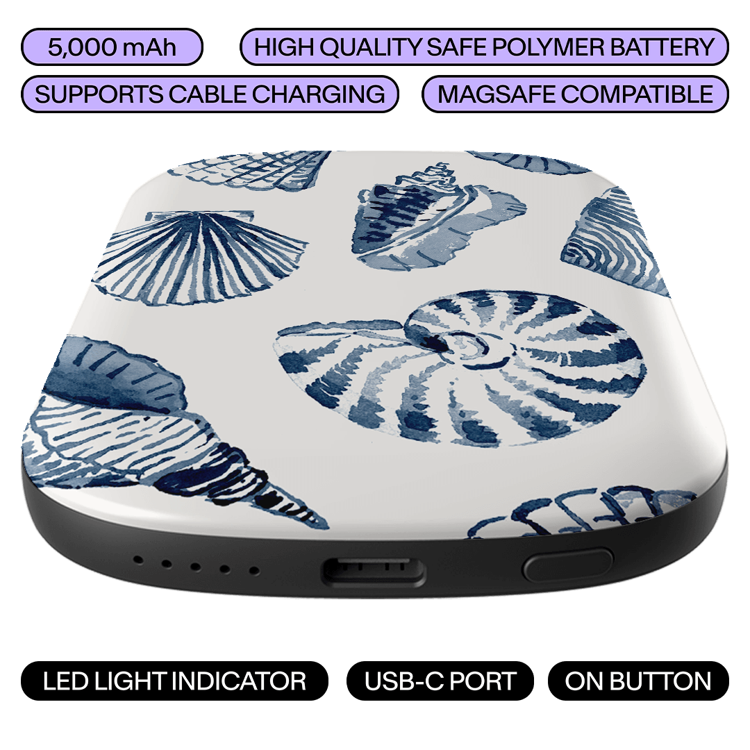 Blue Shells ChargePod MagSafe Power Bank ChargerPod by Cass Deller - The Dairy