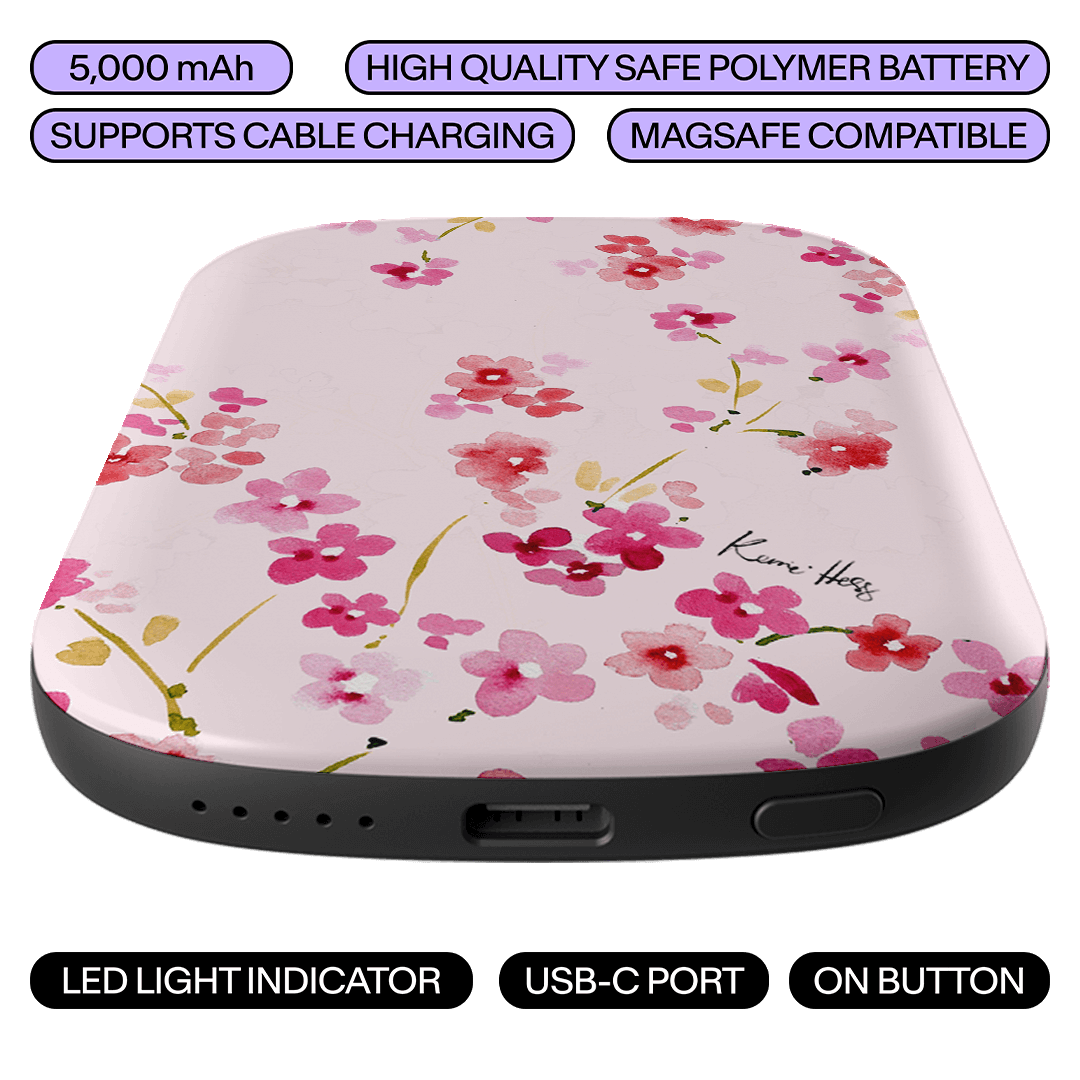 Cherry Blossom ChargePod MagSafe Power Bank ChargerPod by Kerrie Hess - The Dairy