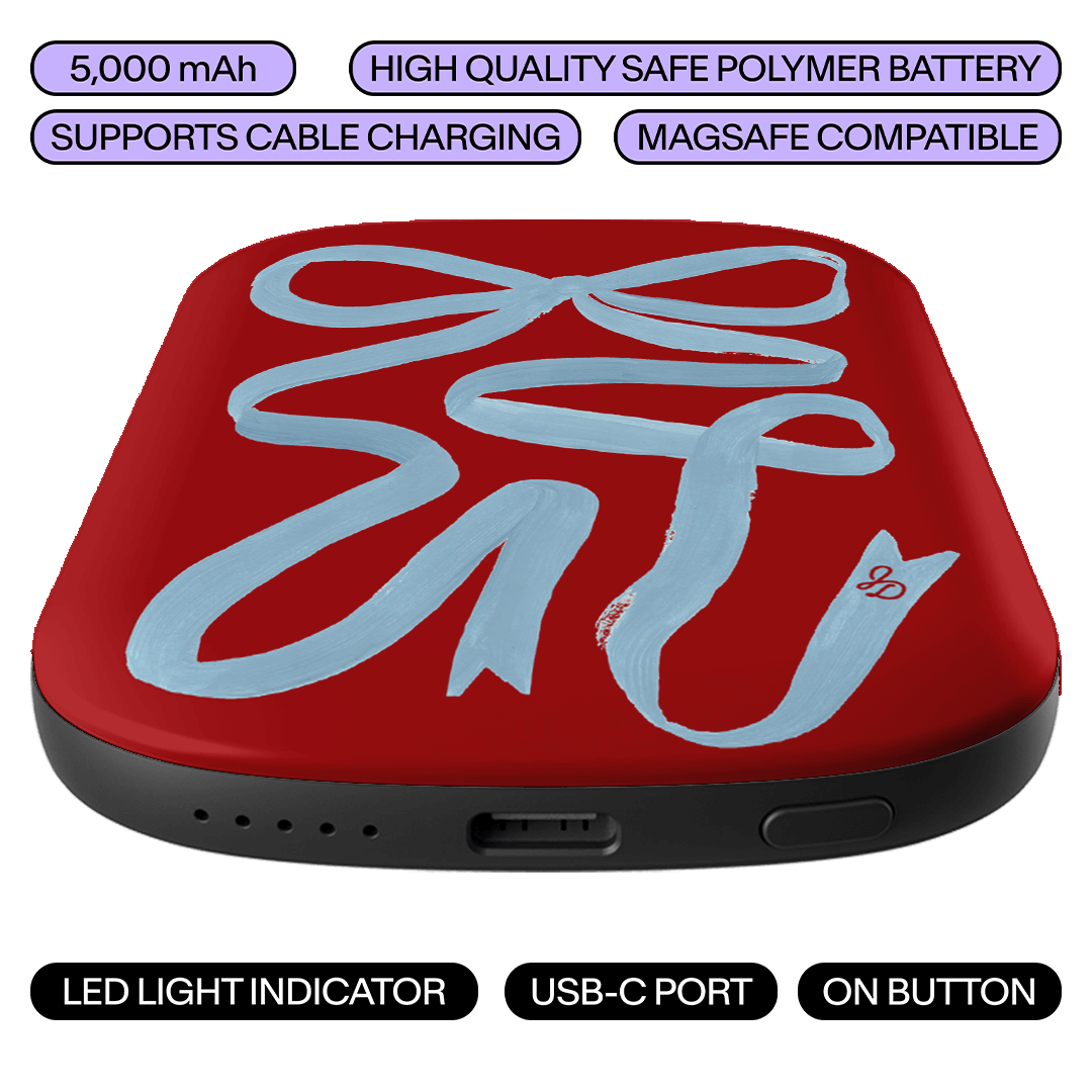Cottage Ribbon ChargePod MagSafe Power Bank ChargerPod by Jasmine Dowling - The Dairy