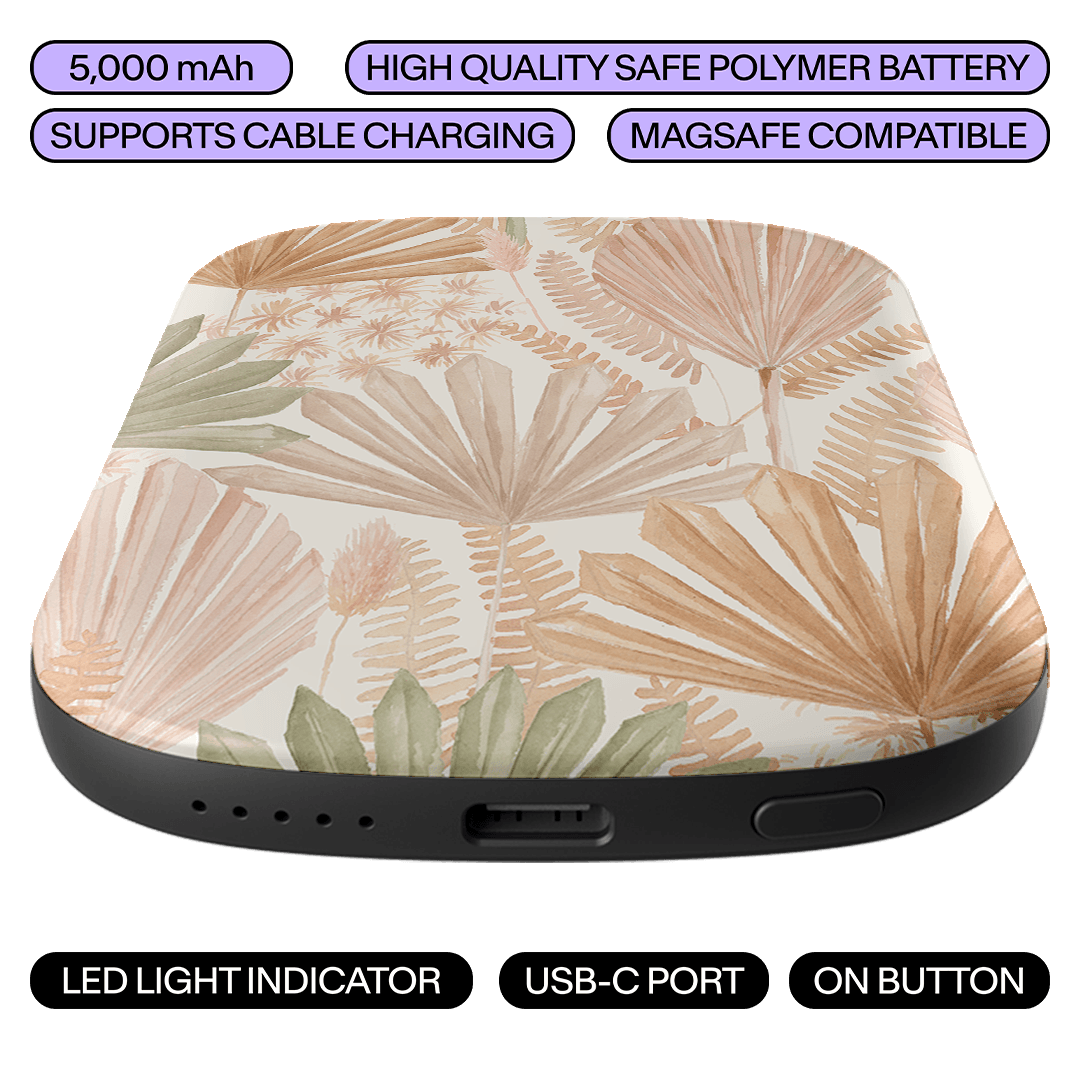 Golden Palm ChargePod MagSafe Power Bank ChargerPod by Cass Deller - The Dairy