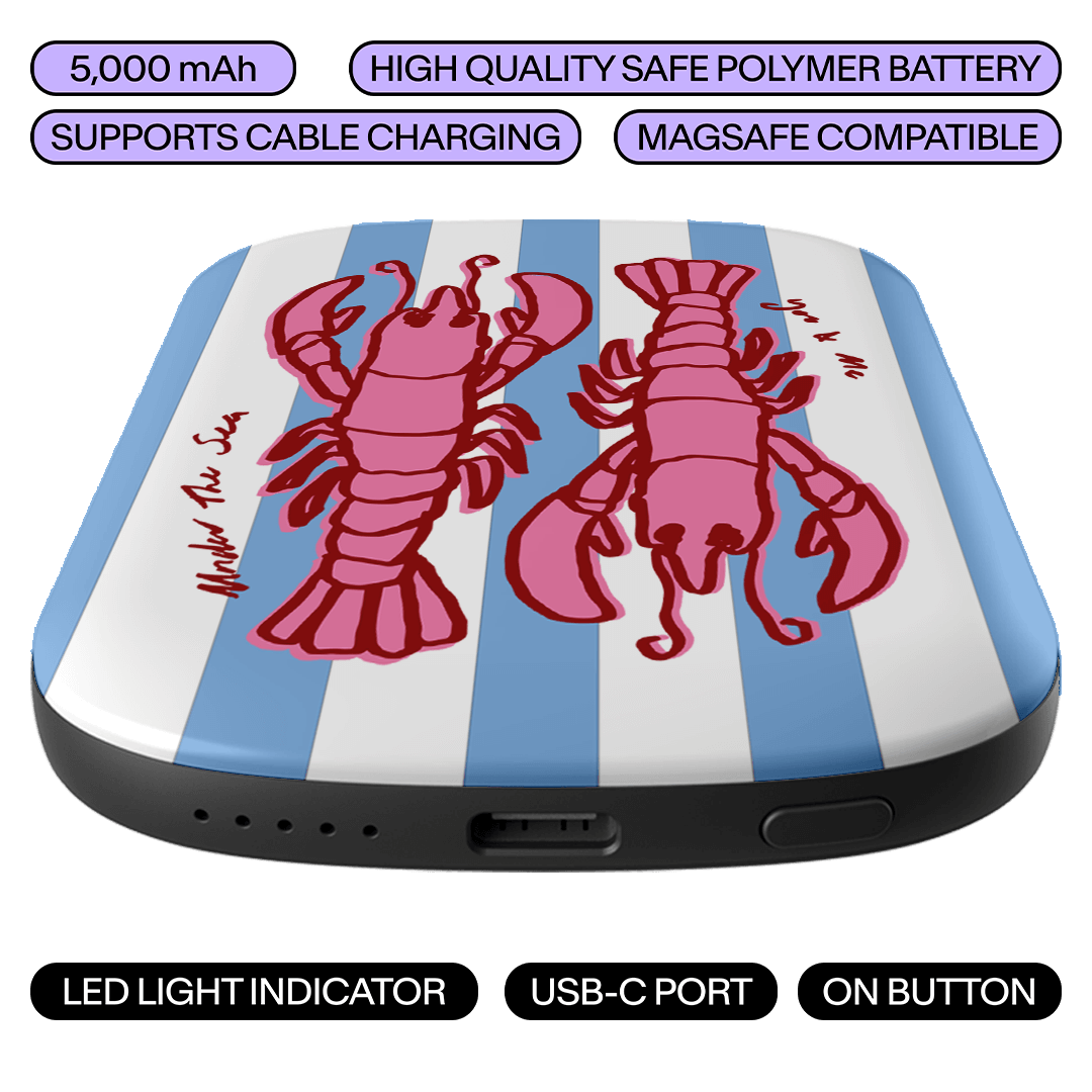 Lobster For Life ChargePod MagSafe Power Bank ChargerPod by The Dairy - The Dairy