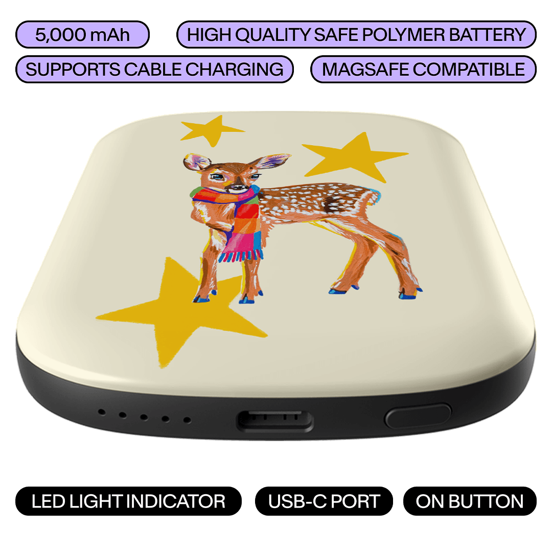 Starry Fawn Chargepod MagSafe Power Bank ChargerPod by Femke Studio - The Dairy