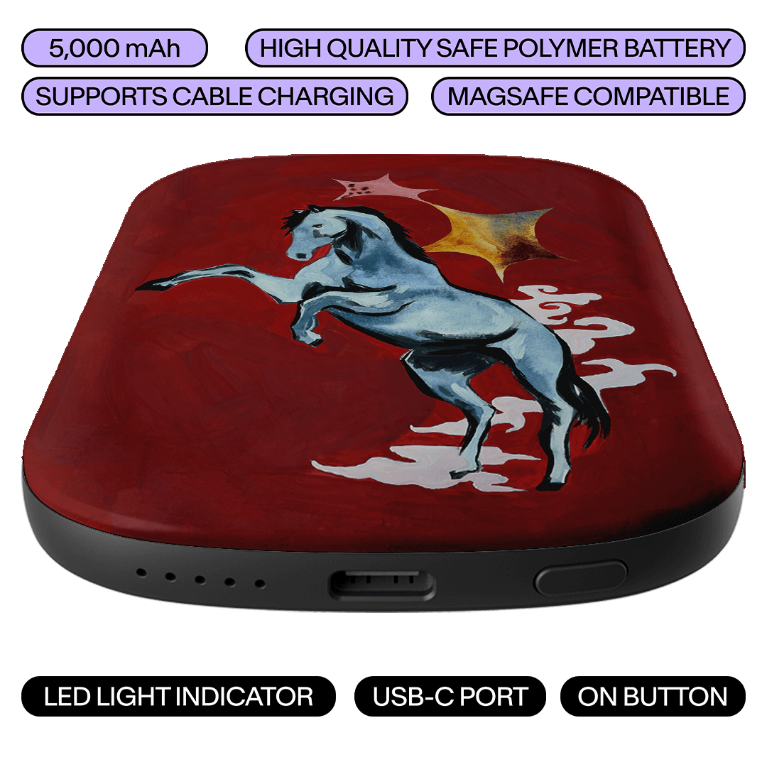 Year Of The Horse ChargePod MagSafe Power Bank ChargerPod by Lisa Hu - The Dairy