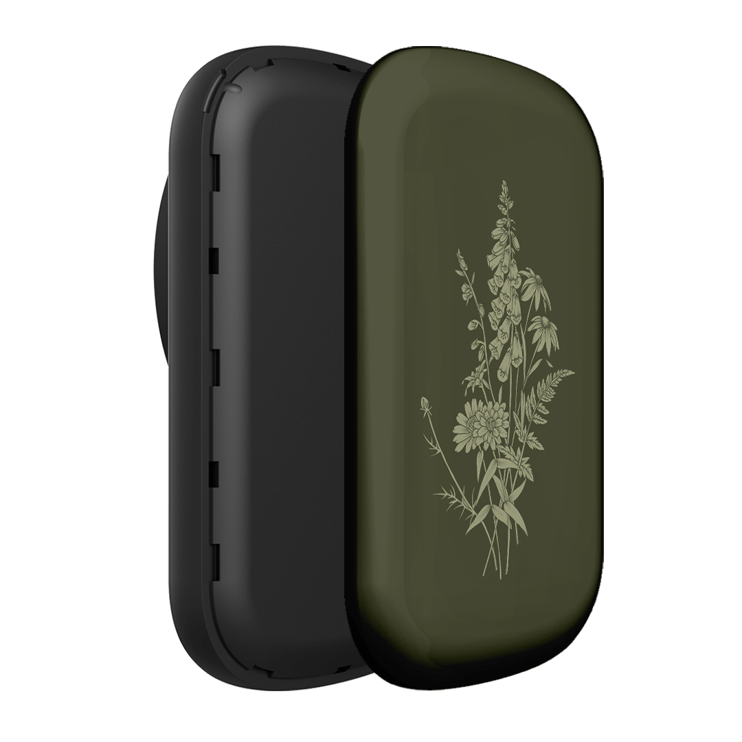 Wildflowers Olive ChargePod MagSafe Power Bank ChargerPod by Typoflora - The Dairy