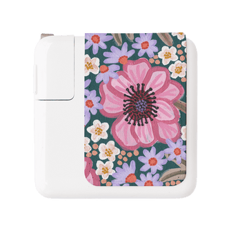 Pretty Poppies Power Adapter Skin Power Adapter Skin Small by Amy Gibbs - The Dairy
