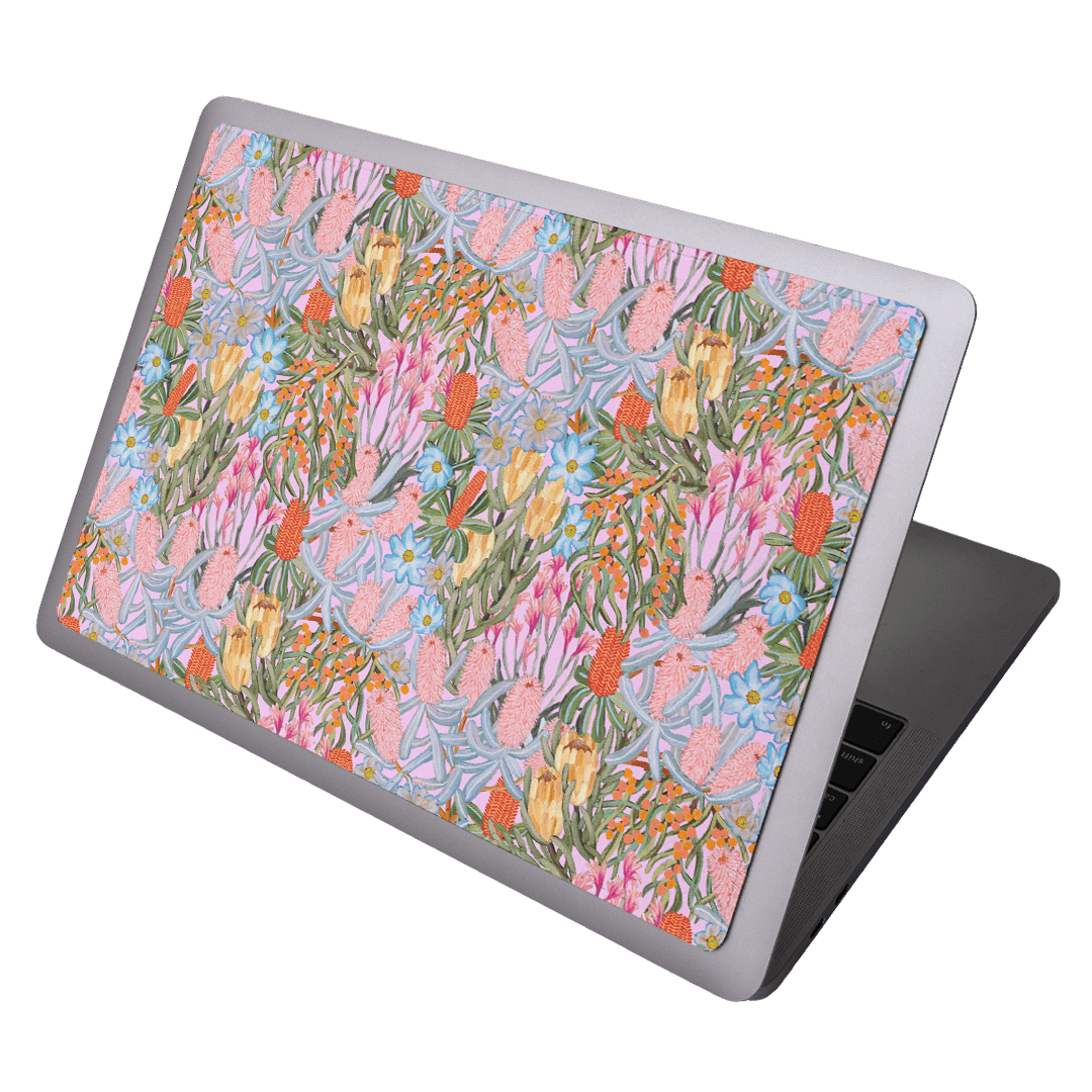 Floral Sorbet Laptop Sticker Laptop Skin by Amy Gibbs - The Dairy