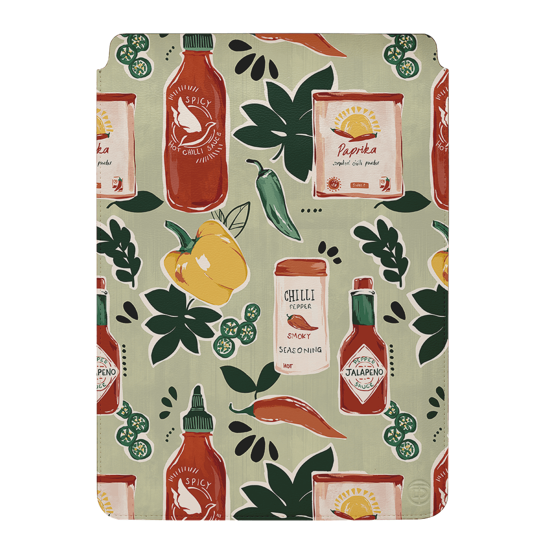 Chilli Pepper Laptop & iPad Sleeve Laptop & Tablet Sleeve Small by Charlie Taylor - The Dairy