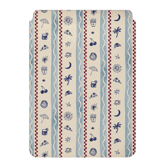 Summer Snacks Blue Laptop & iPad Sleeve Laptop & Tablet Sleeve Small by Charlie Taylor - The Dairy