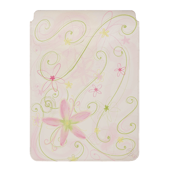 Swirl Pink Laptop & iPad Sleeve Laptop & Tablet Sleeve Small by Kayla Carr - The Dairy