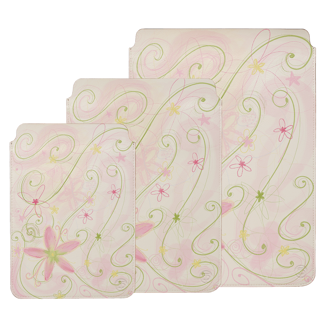Swirl Pink Laptop & iPad Sleeve Laptop & Tablet Sleeve by Kayla Carr - The Dairy