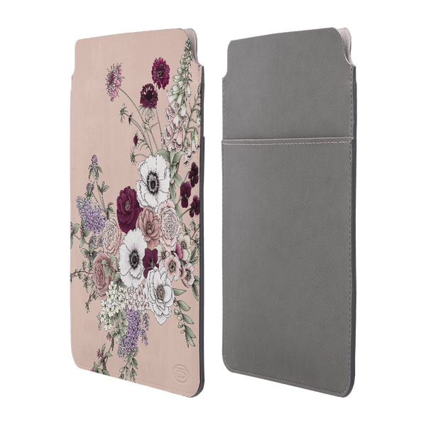 Blush Wildflowers Laptop & iPad Sleeve Laptop & Tablet Sleeve Small by Typoflora - The Dairy