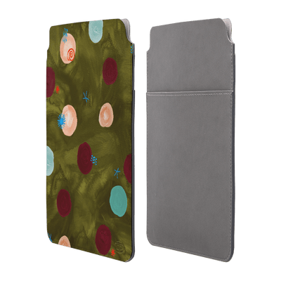 Olive Spot Laptop & iPad Sleeve Laptop & Tablet Sleeve Small by Charlie Taylor - The Dairy