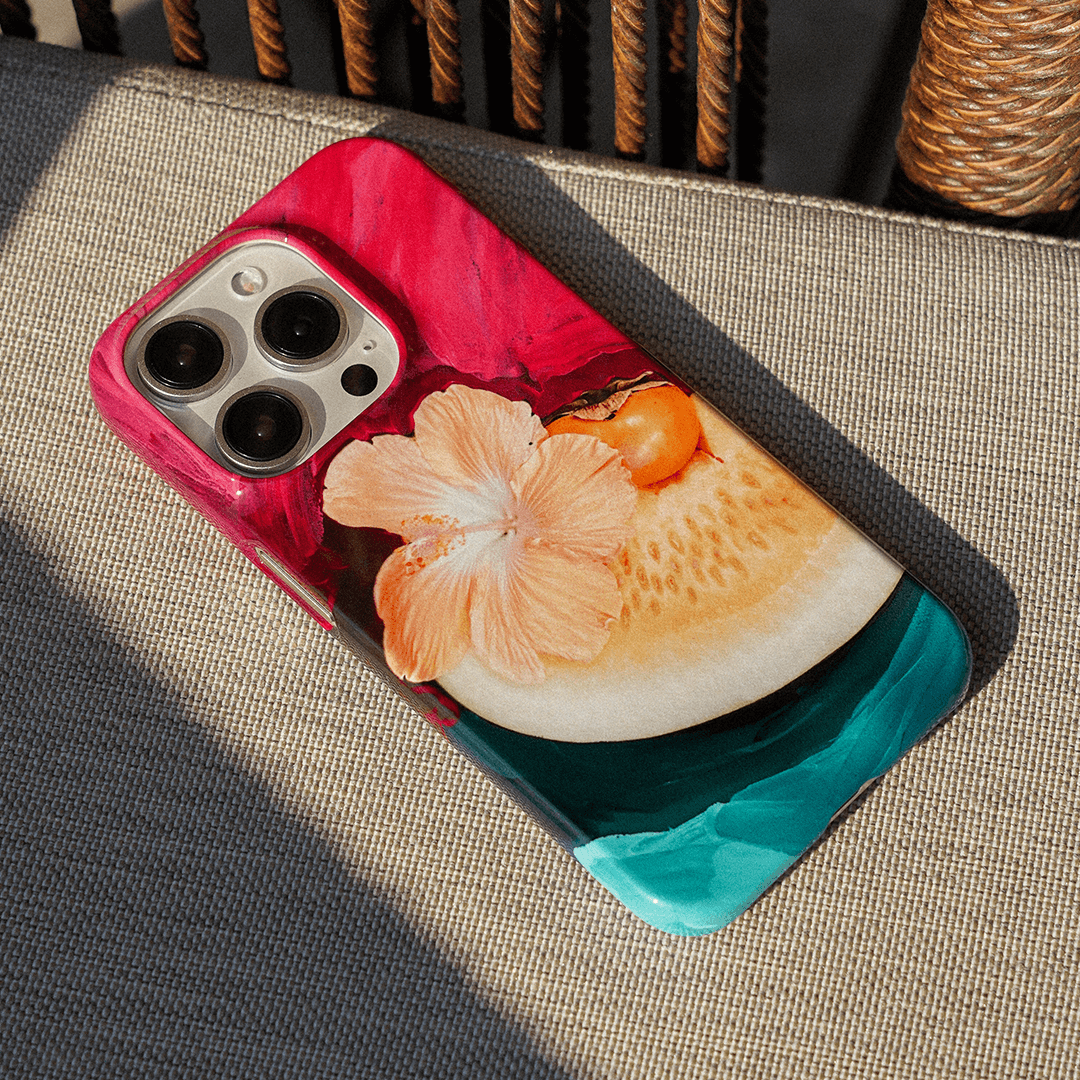 Hibiscus Melon Printed Phone Cases by Nicole Nelius - The Dairy