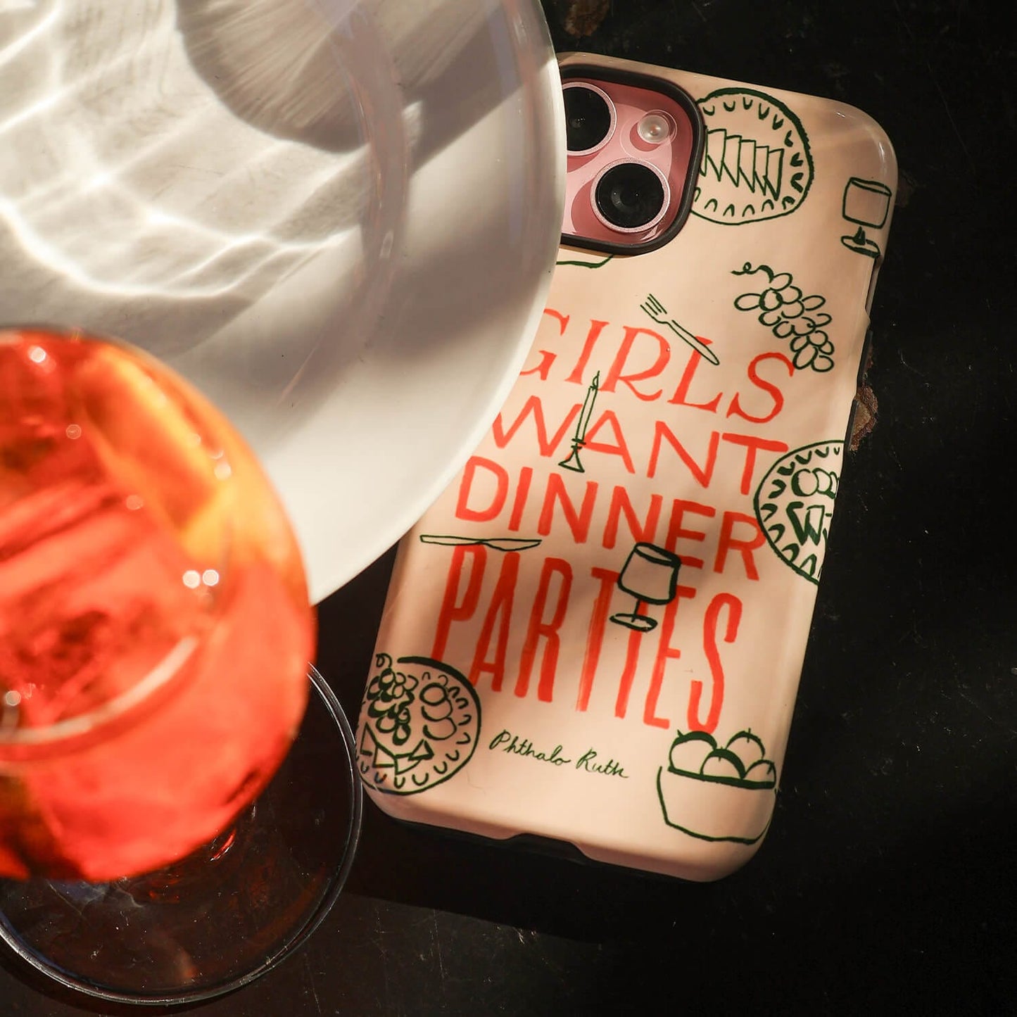 Dinner Parties Printed Phone Cases by Phthalo Ruth - The Dairy