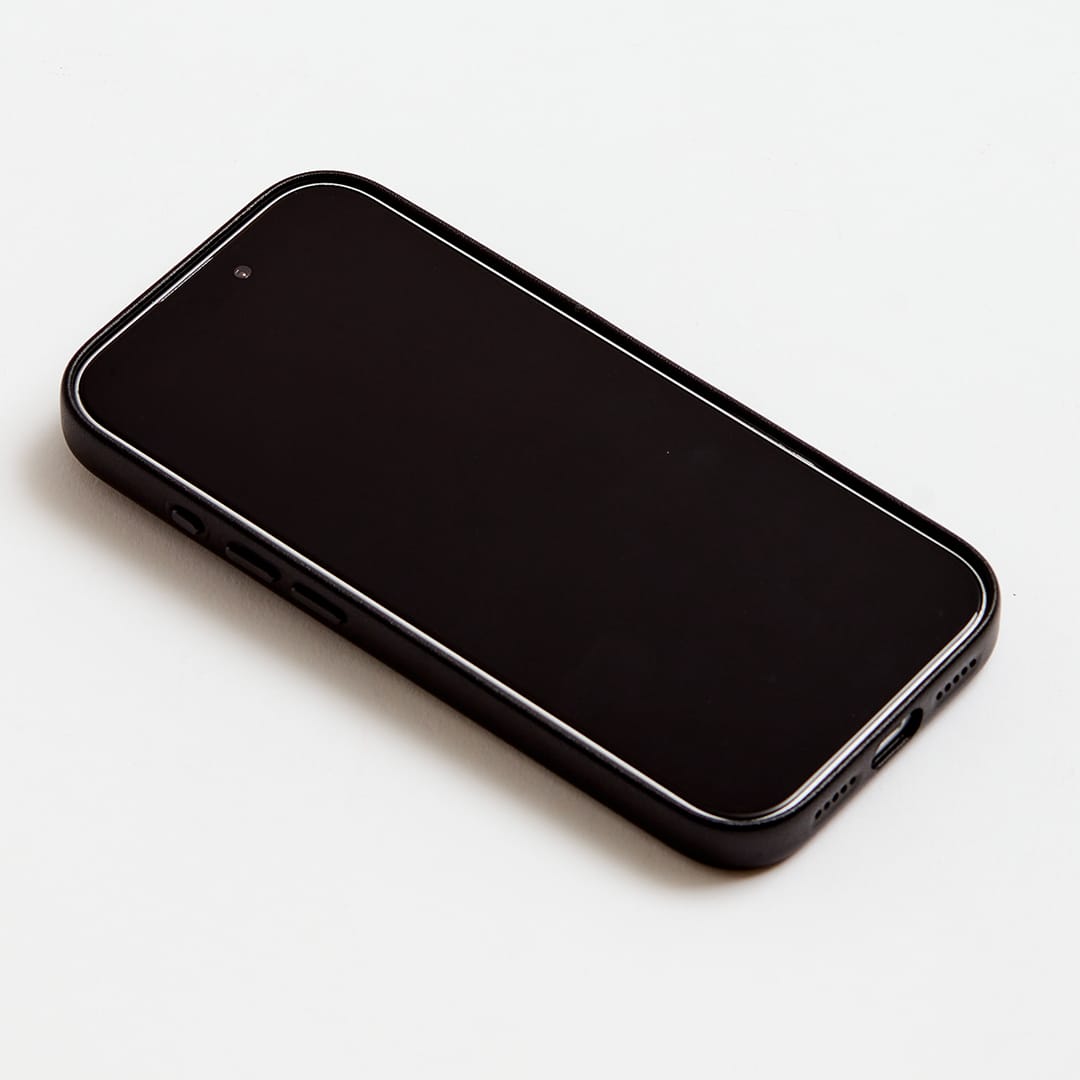 iPhone Vegan Leather Case Black Leather Phone Case by The Dairy - The Dairy