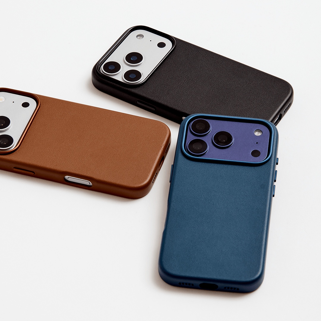 iPhone Vegan Leather Case Navy Leather Phone Case by The Dairy - The Dairy