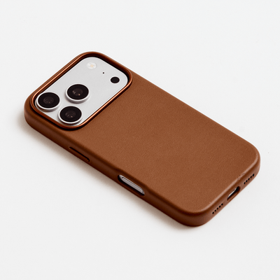 iPhone Vegan Leather Case Brown Leather Phone Case iPhone 17 by The Dairy - The Dairy