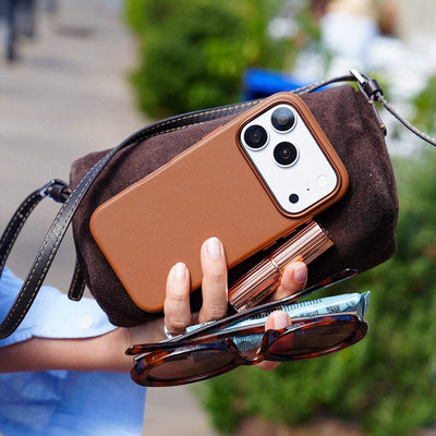 iPhone Vegan Leather Case Brown Leather Phone Case iPhone 17 by The Dairy - The Dairy