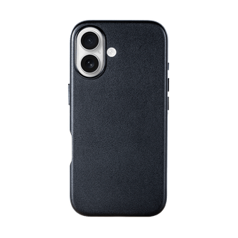 iPhone Vegan Leather Case Black Leather Phone Case iPhone 16 by The Dairy - The Dairy