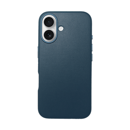 iPhone Vegan Leather Case Navy Leather Phone Case iPhone 16 by The Dairy - The Dairy