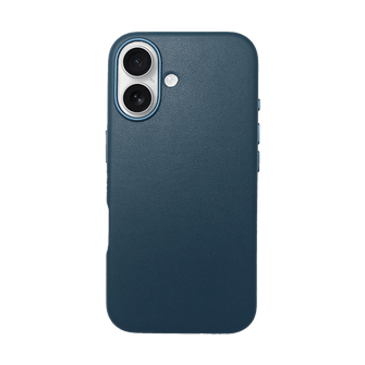 iPhone Vegan Leather Case Navy Leather Phone Case iPhone 16 by The Dairy - The Dairy