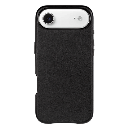 iPhone Vegan Leather Case Black Leather Phone Case iPhone 17 Air by The Dairy - The Dairy