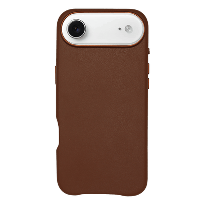 iPhone Vegan Leather Case Brown Leather Phone Case iPhone 17 Air by The Dairy - The Dairy