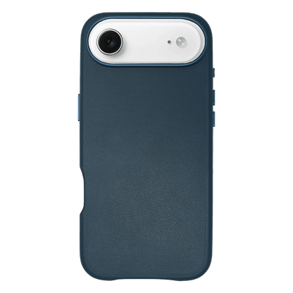 iPhone Vegan Leather Case Navy Leather Phone Case iPhone 17 Air by The Dairy - The Dairy
