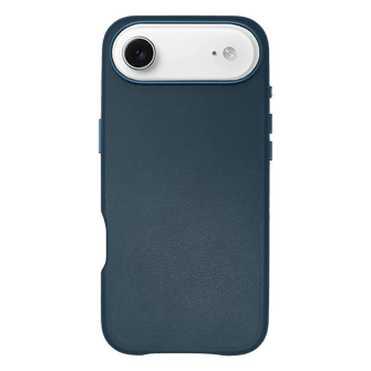 iPhone Vegan Leather Case Navy Leather Phone Case iPhone 17 Air by The Dairy - The Dairy