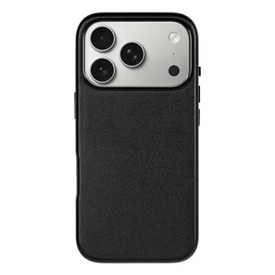 iPhone Vegan Leather Case Black Leather Phone Case iPhone 17 by The Dairy - The Dairy