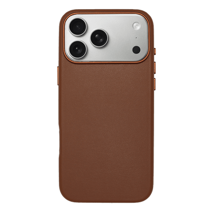 iPhone Vegan Leather Case Brown Leather Phone Case iPhone 17 Pro by The Dairy - The Dairy