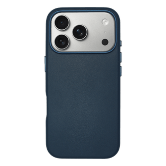 iPhone Vegan Leather Case Navy Leather Phone Case iPhone 17 Pro by The Dairy - The Dairy