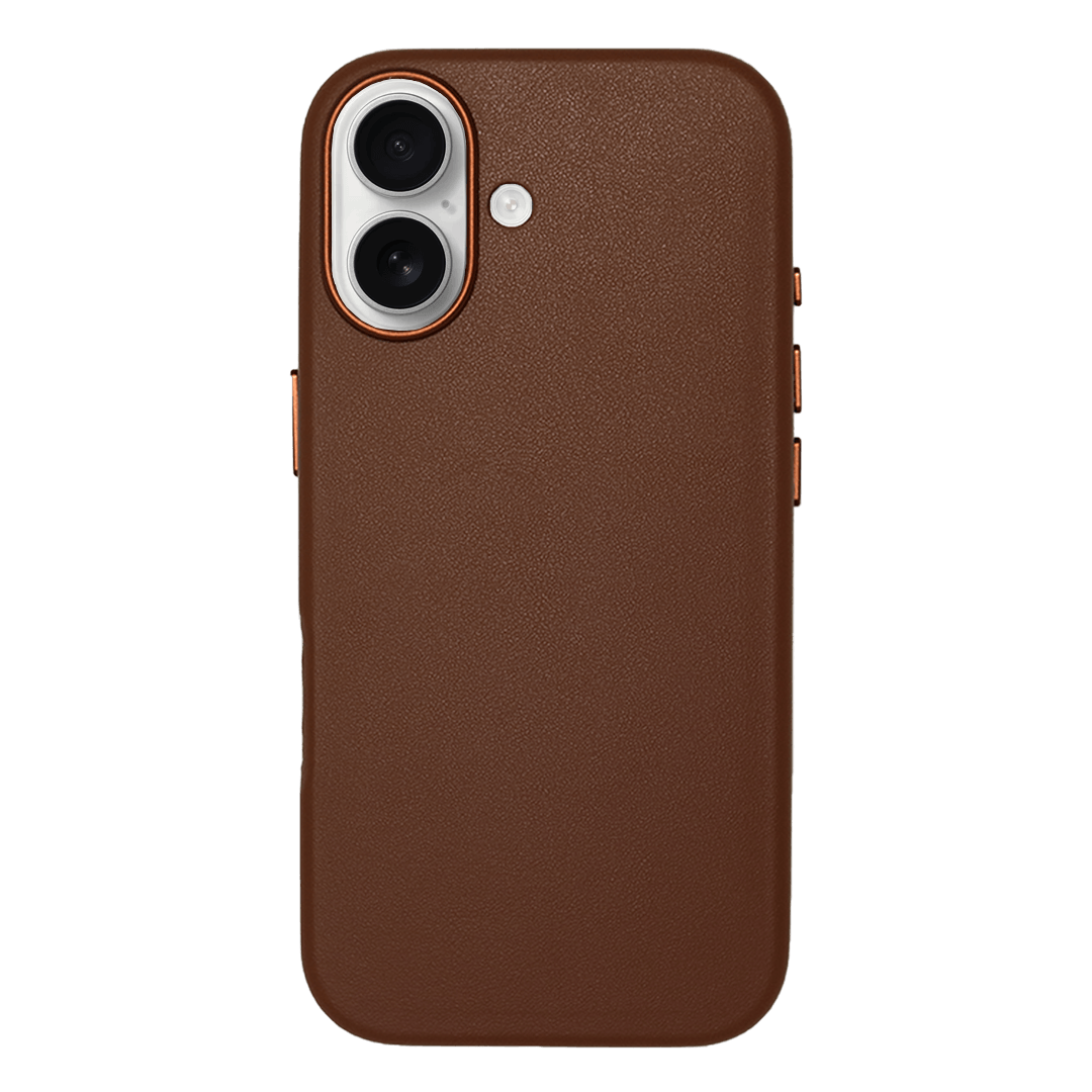iPhone Vegan Leather Case Brown Leather Phone Case iPhone 17 by The Dairy - The Dairy