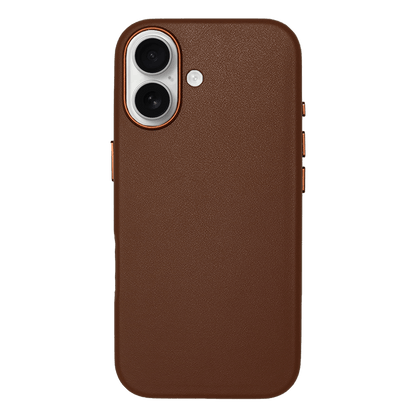 iPhone Vegan Leather Case Brown Leather Phone Case iPhone 17 by The Dairy - The Dairy
