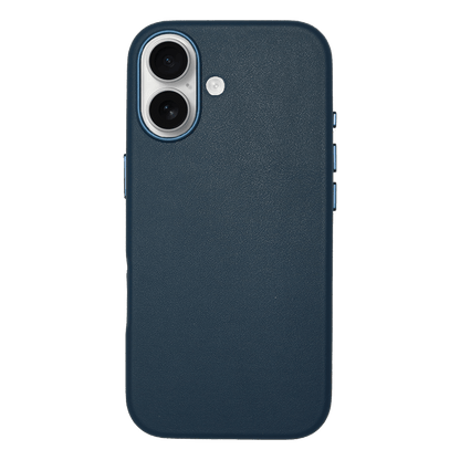 iPhone Vegan Leather Case Navy Leather Phone Case iPhone 17 by The Dairy - The Dairy