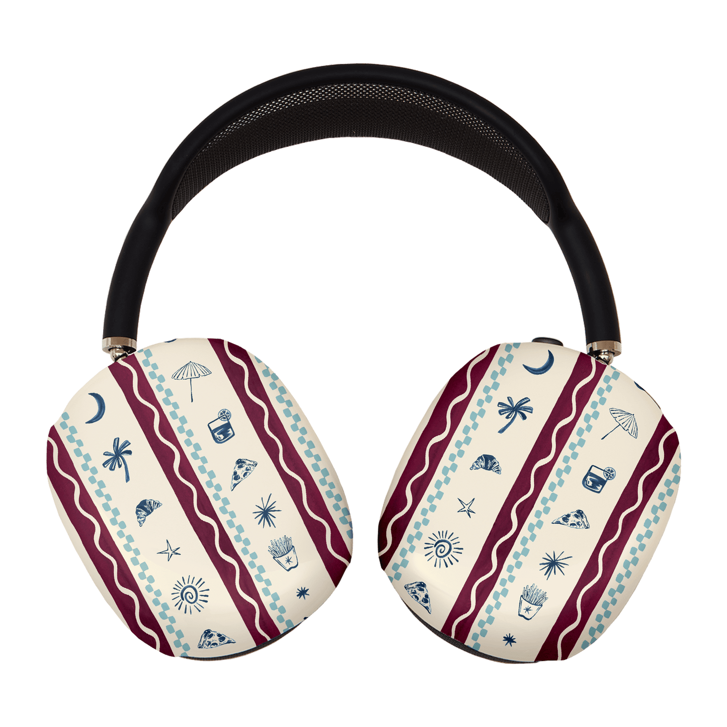 Summer Snacks Burgundy AirPods Max Case AirPods Max Case by Charlie Taylor - The Dairy