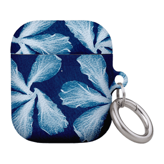 Hibiscus Cyanotype AirPods Case AirPods Case 2nd Gen by Sally Hungerford - The Dairy